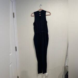 Love, Fire - Knit Jumpsuit - Navy Blue - Size S